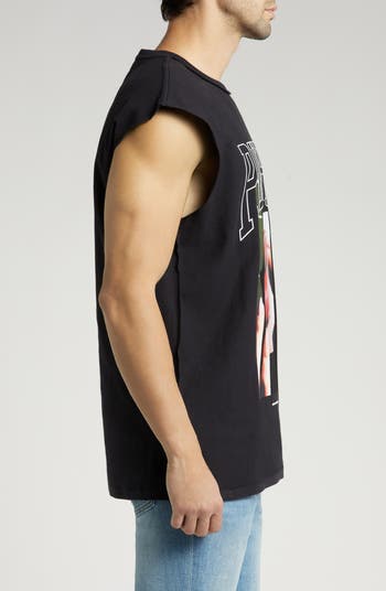 Sleeveless Graphic Muscle Tee