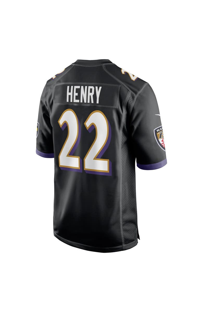 Nike Men's Nike Derrick Henry  Black Baltimore Ravens Alternate Game Jersey, Alternate, color, Black