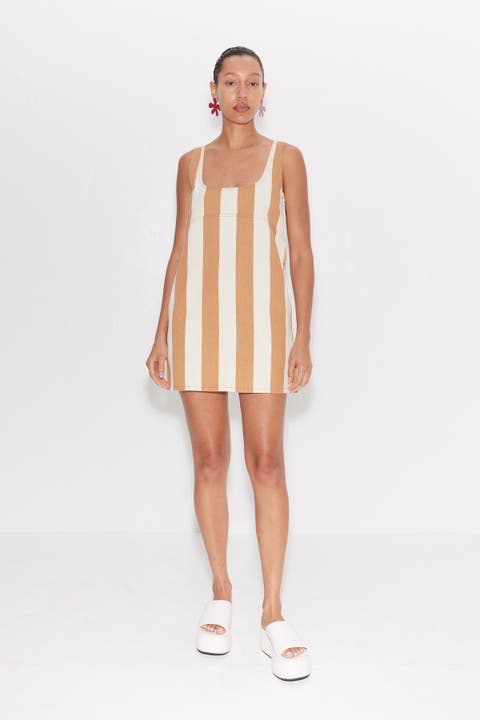 Sahara Striped Denim Dress