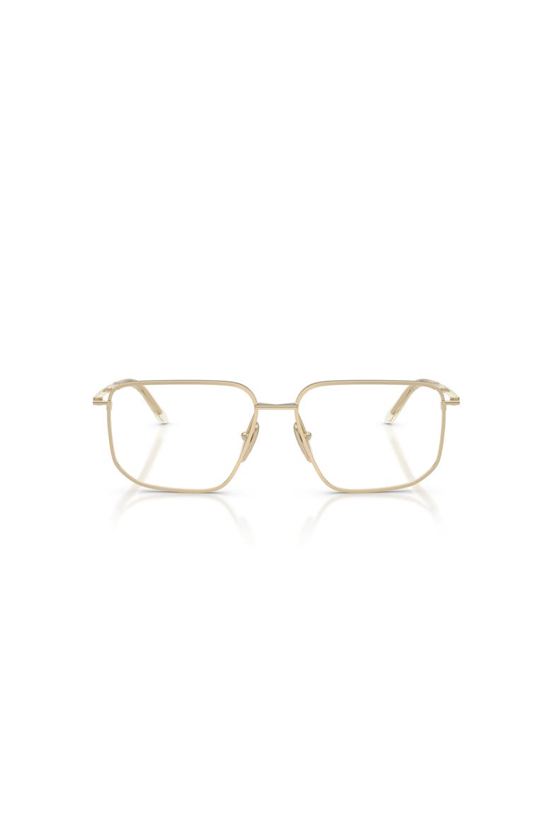 53mm Rectangle optical glasses, Alternate, color, Gold