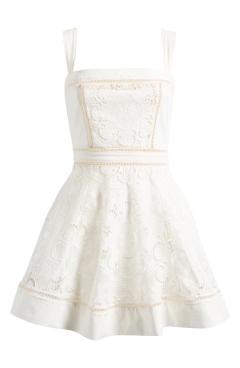 Ava Cotton Brodiere Anglaise Minidress