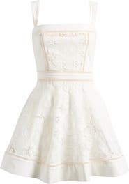 HOUSE OF CB Ava Cotton Brodiere Anglaise Minidress