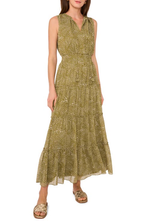 Sleeveless Tiered Maxi Dress