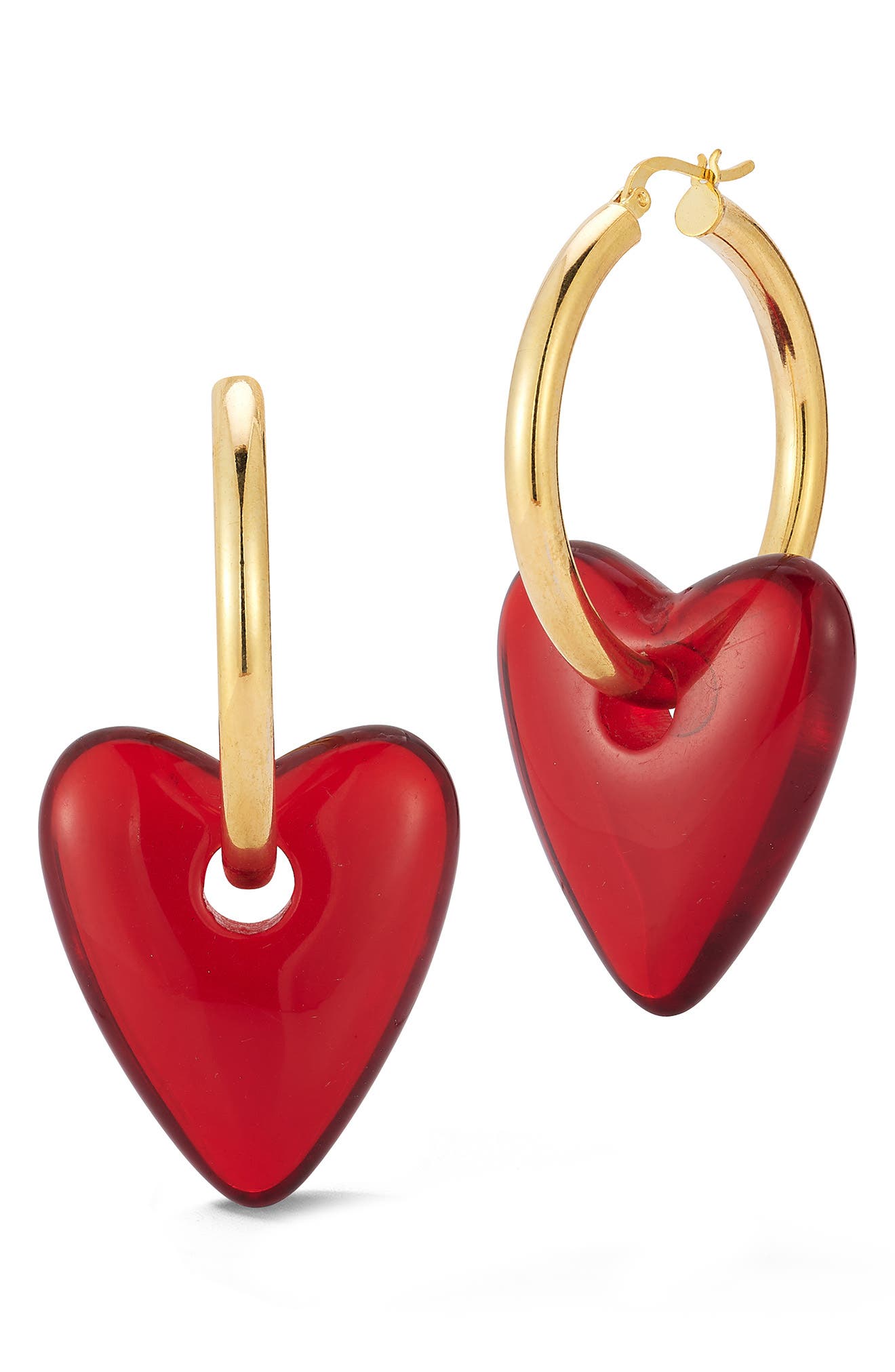 SPHERA MILANO Resin Heart Drop Earrings