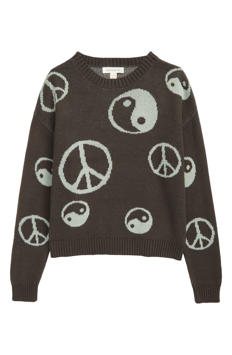 Treasure & Bond Kids' Pattern Pop Cotton Blend Sweater, Main, color, 