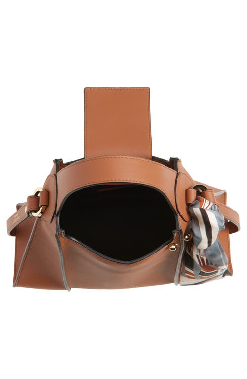 Strathberry Arkshell Top Handle Leather Bag In Brown