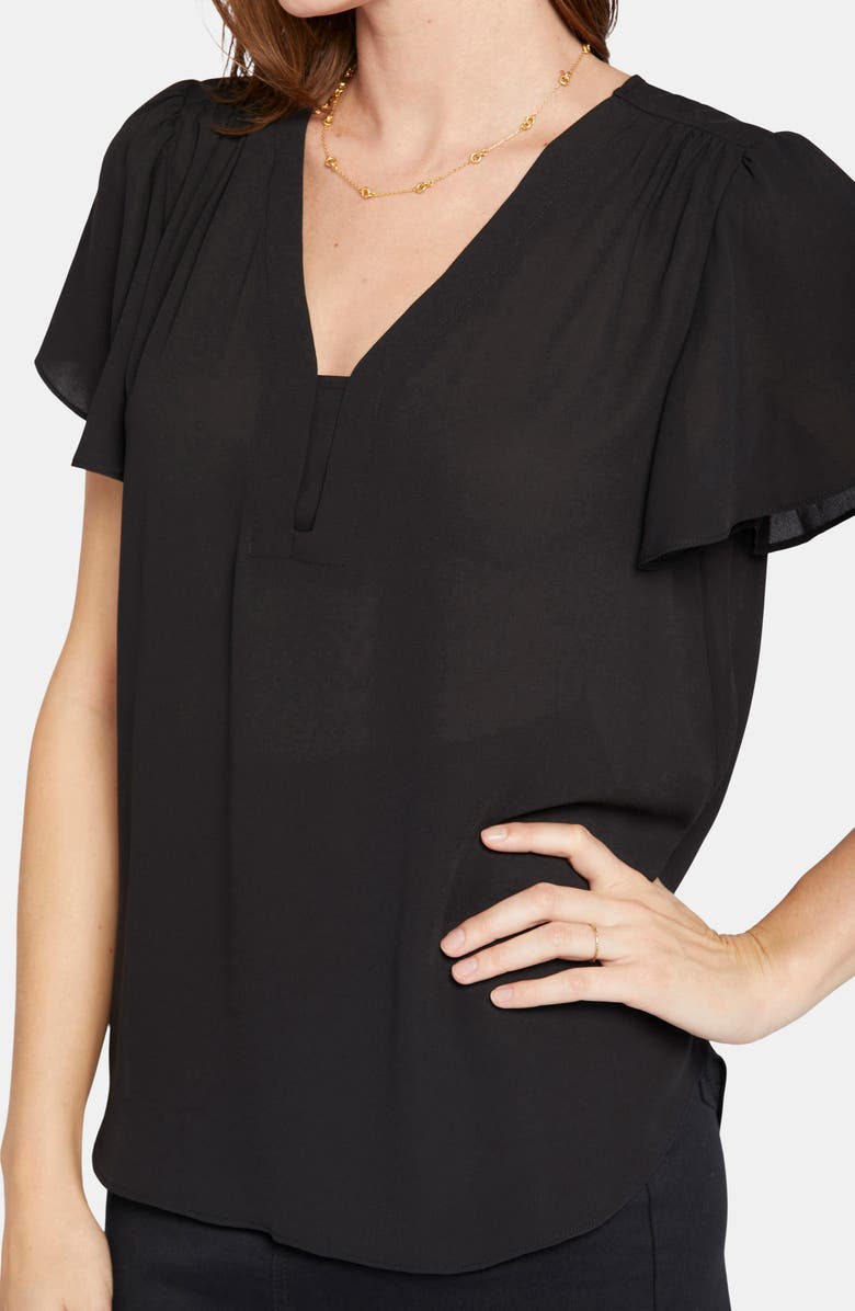 NYDJ Flutter Sleeve Blouse, Alternate, color,