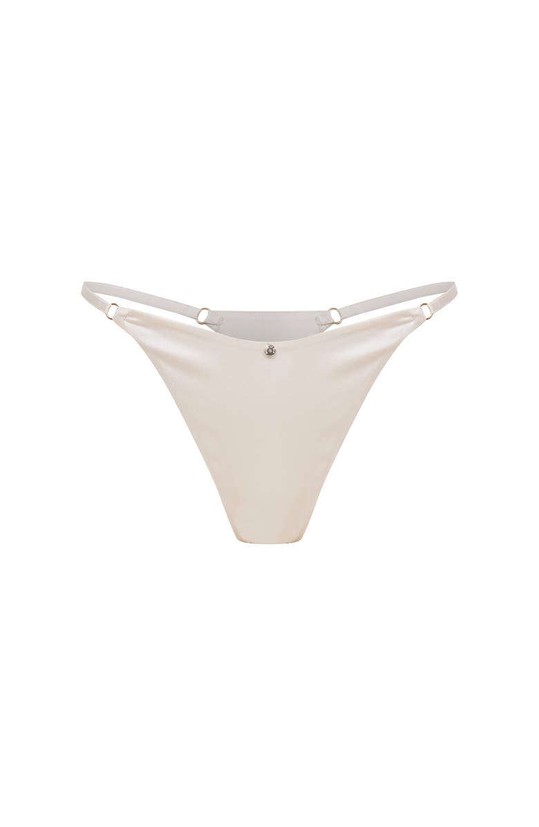 House Of Silk Silk Triangle Thong, Alternate, color, Champagne