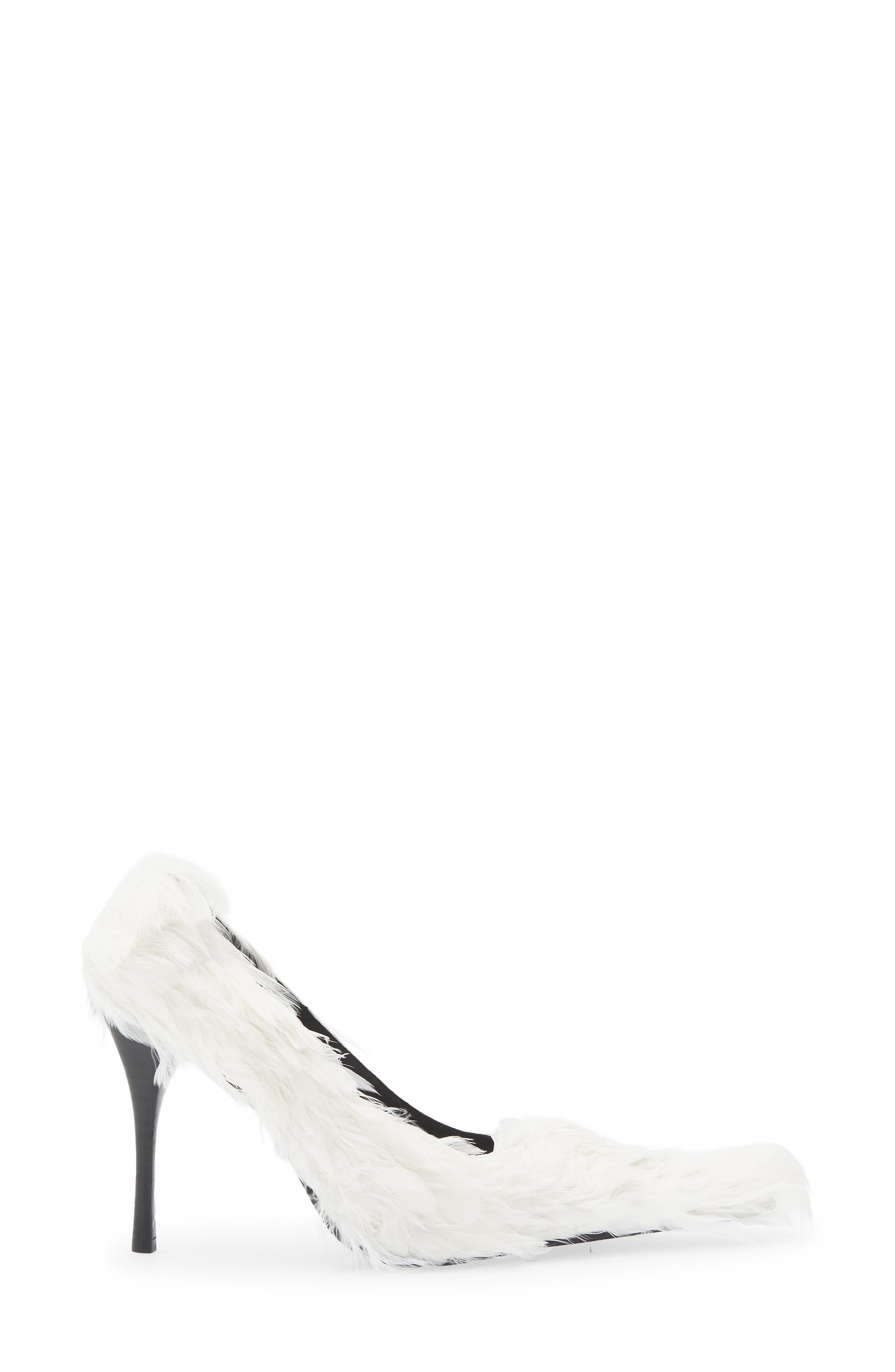 Plumage Pointed Toe Pump, Alternate, color, WHITE