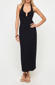LSPACE La Femme Cover-Up Halter Maxi Dress