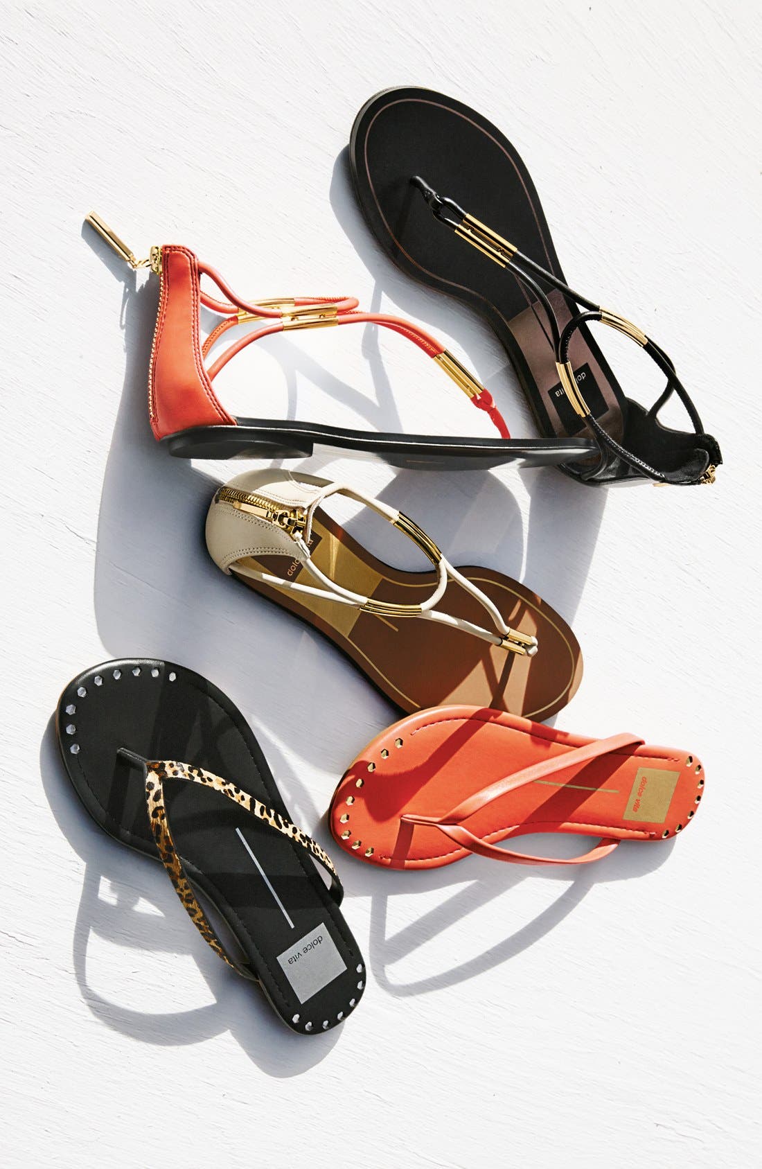 'Marnie' Flat Sandal, Alternate, color, BLACK