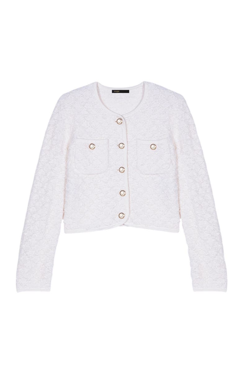 maje Knit cardigan, Alternate, color, 