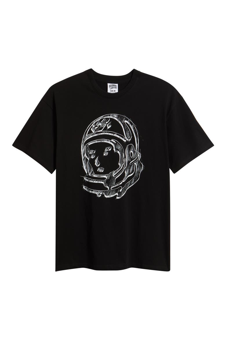 Helmet Sketch Graphic T-Shirt, Alternate, color, BLACK