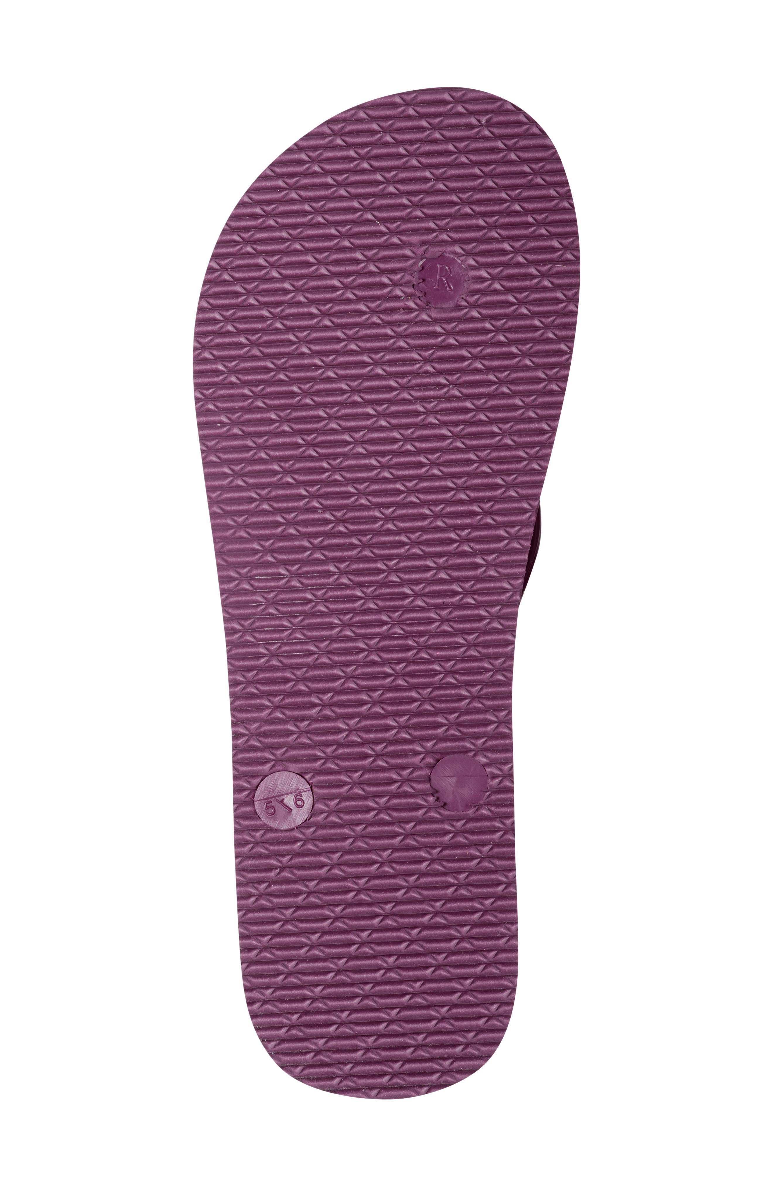Zimia Button Flip Flop, Alternate, color, PURPLE POTION