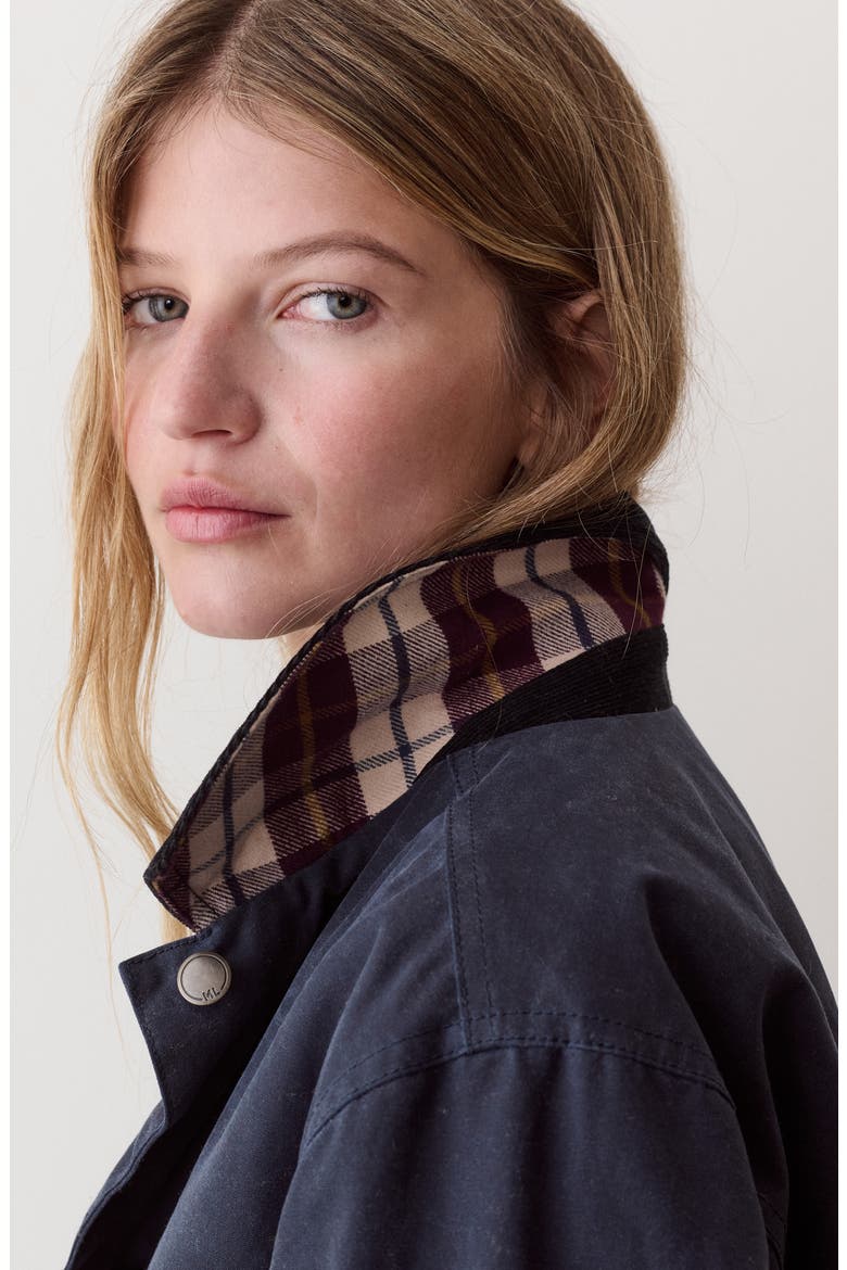 Riley Cotton Barn Jacket, Alternate, color, NAVY