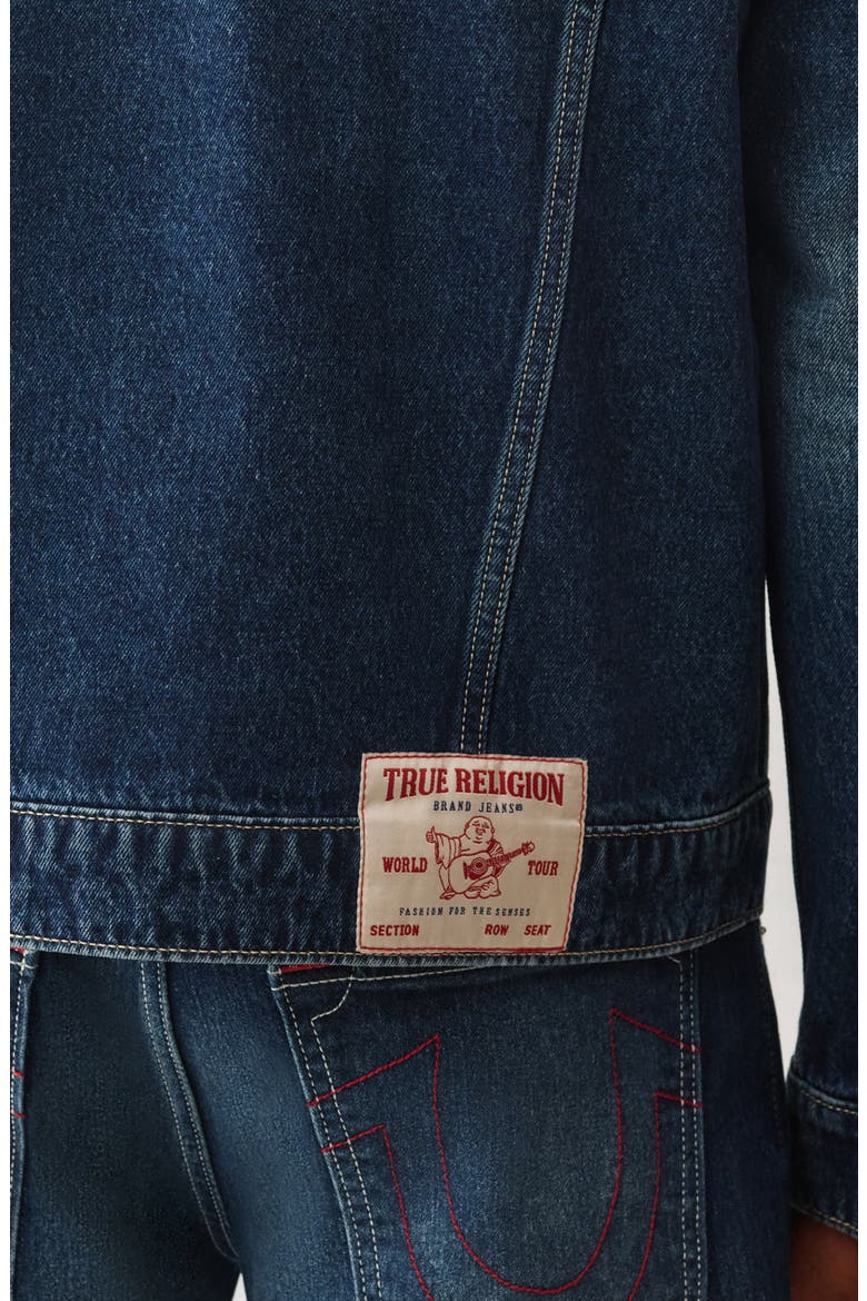 Jesse Trucker Jacket, Alternate, color, DARK FIR BALSAM WASH