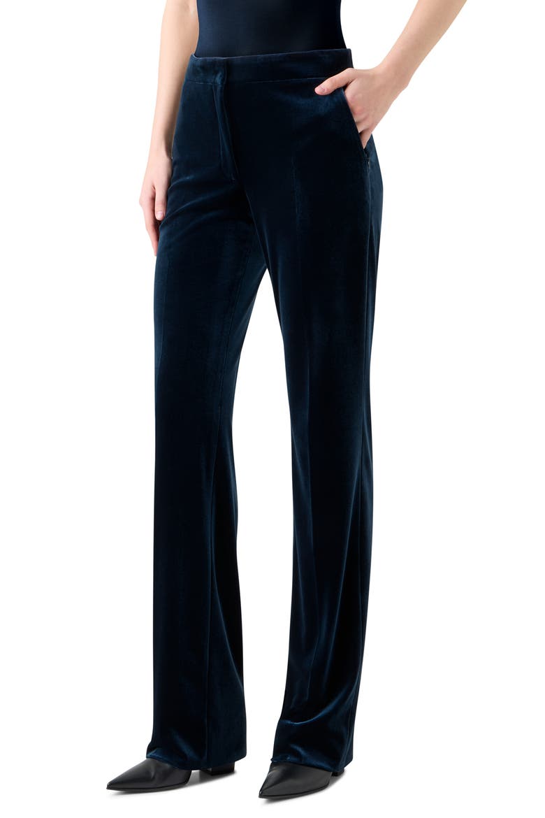Carl Velvet Neoprene Pants, Alternate, color, DENIM BLUE