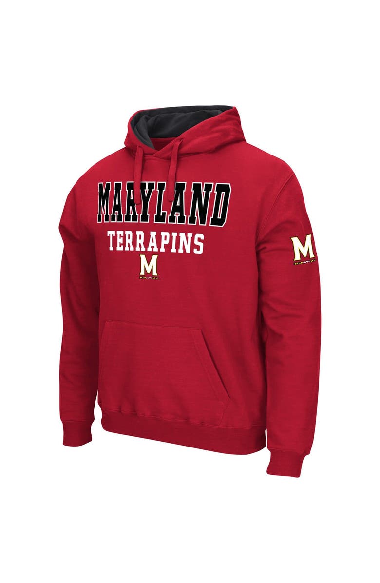 COLOSSEUM Men's Colosseum Red Maryland Terrapins Sunrise Pullover Hoodie, Alternate, color, 