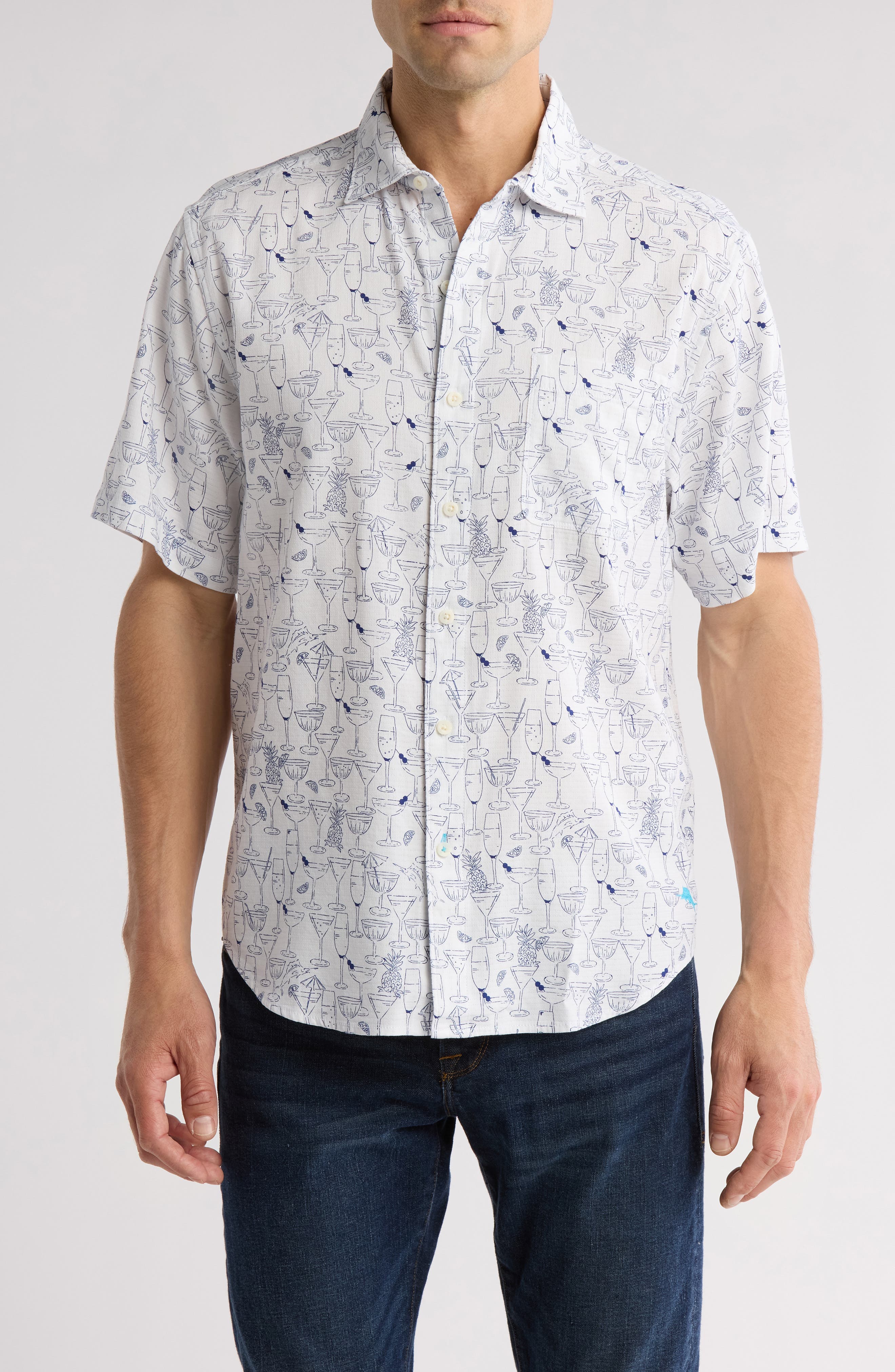 Tommy Bahama Mojito Bay Sippin' Soiree IslandZone® Short-Sleeve Shirt