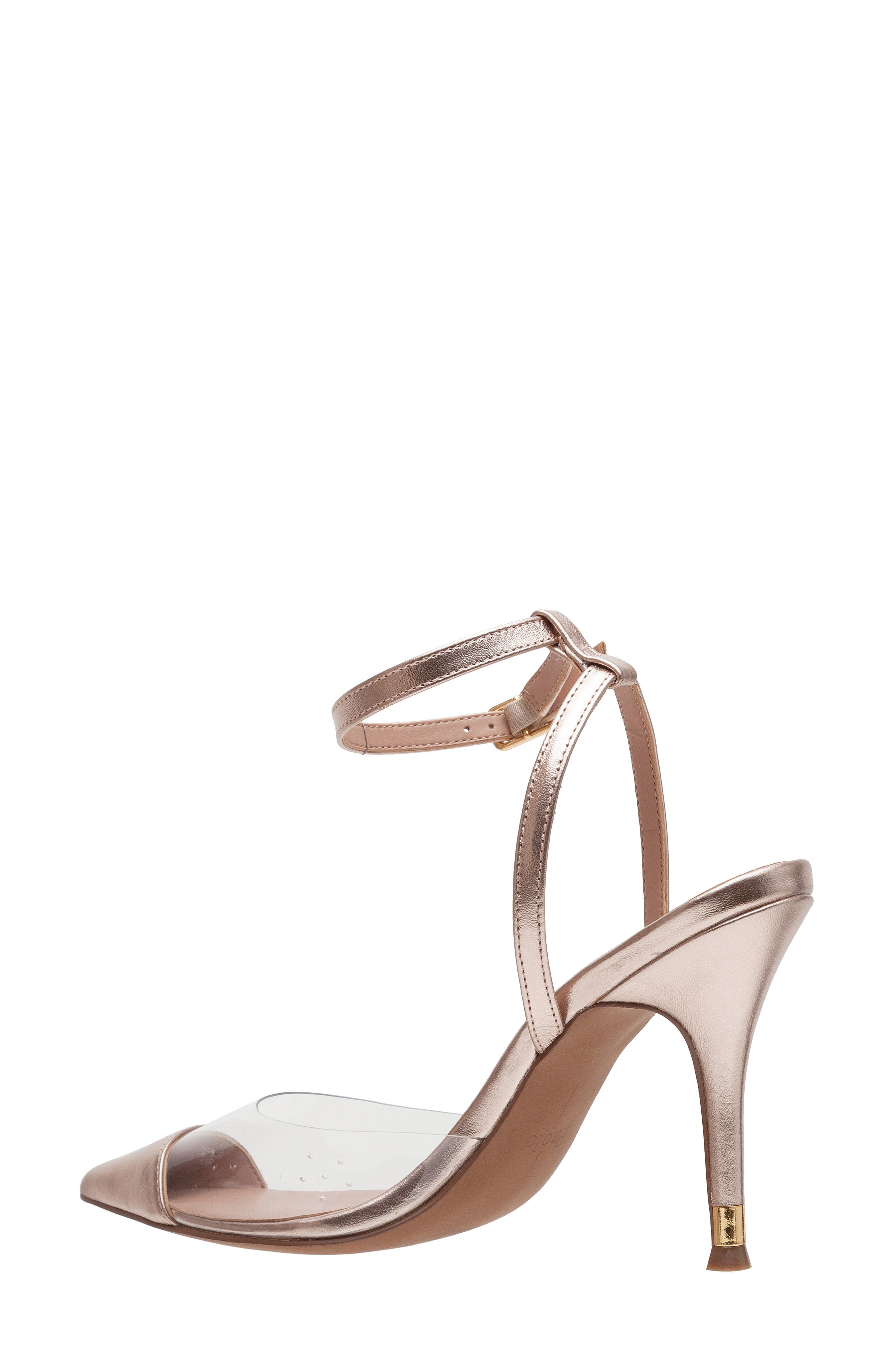 Linea Paolo Yuki Pointed Toe Pump, Alternate, color, Clear/ Rose Quartz