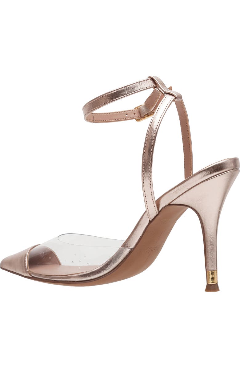 Linea Paolo Yuki Pointed Toe Pump, Alternate, color, Clear/ Rose Quartz