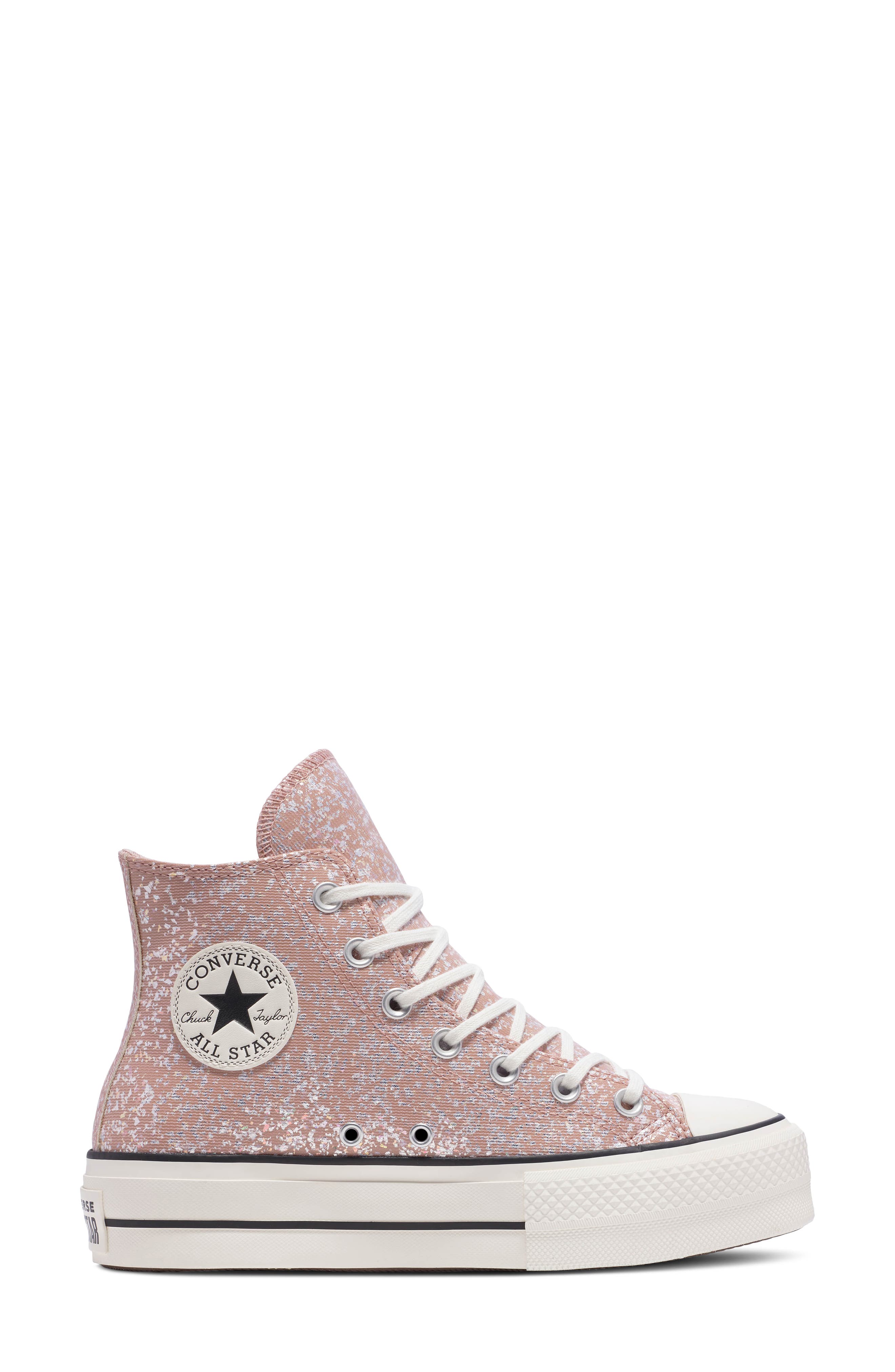 Chuck Taylor® All Star® Lift High Top Sneaker, Alternate, color, DUSTY CINDER/ EGRET/ BLACK