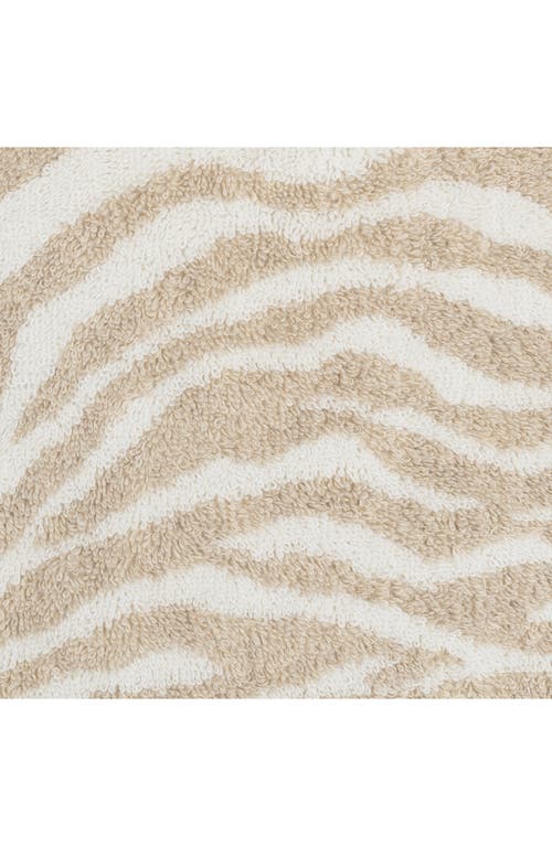 Matouk Regine Zebra Stripe Cotton & Linen Bath Towel In Neutral