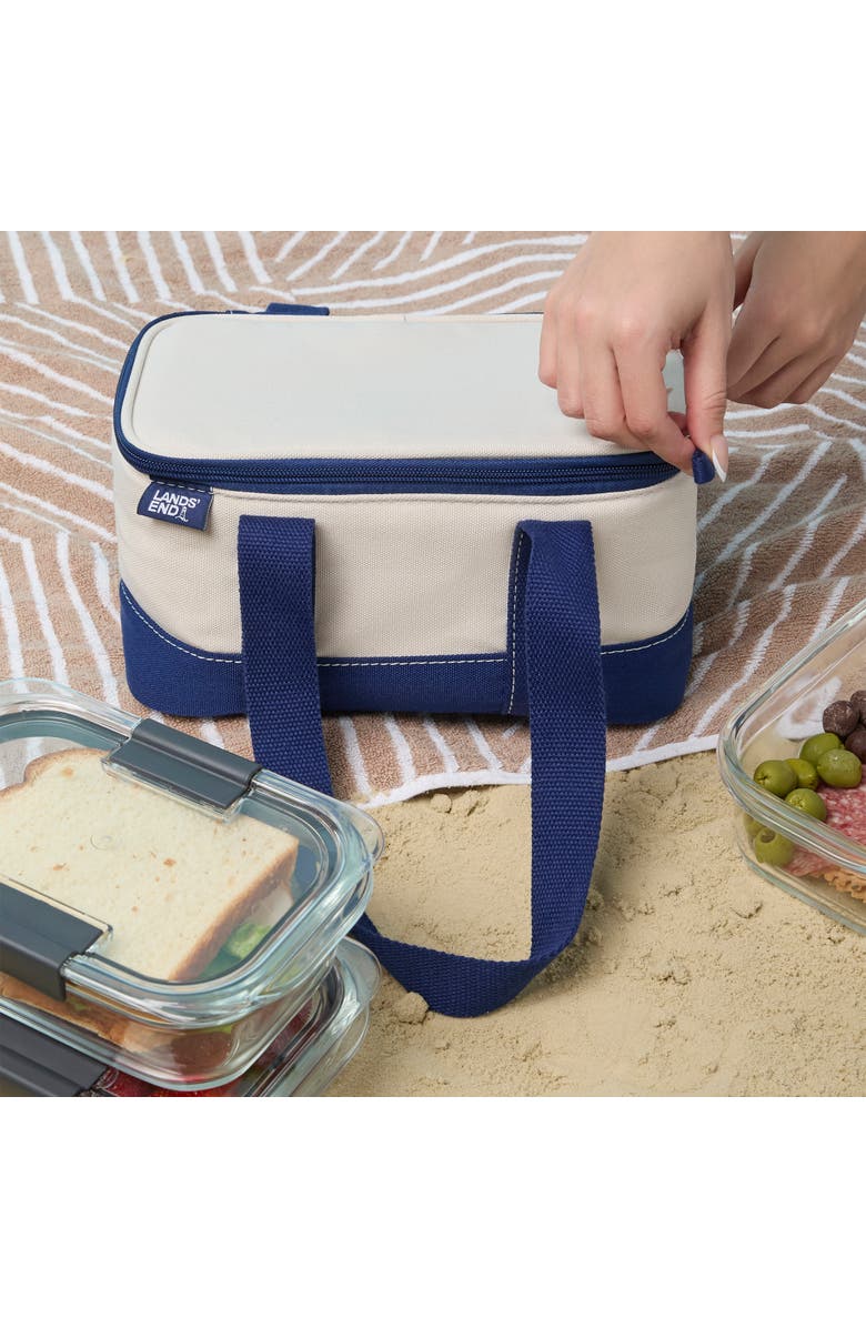 Lands' End Rectangular Small Cooler Bag Insulated 1.5 Gal, Alternate, color, Navy