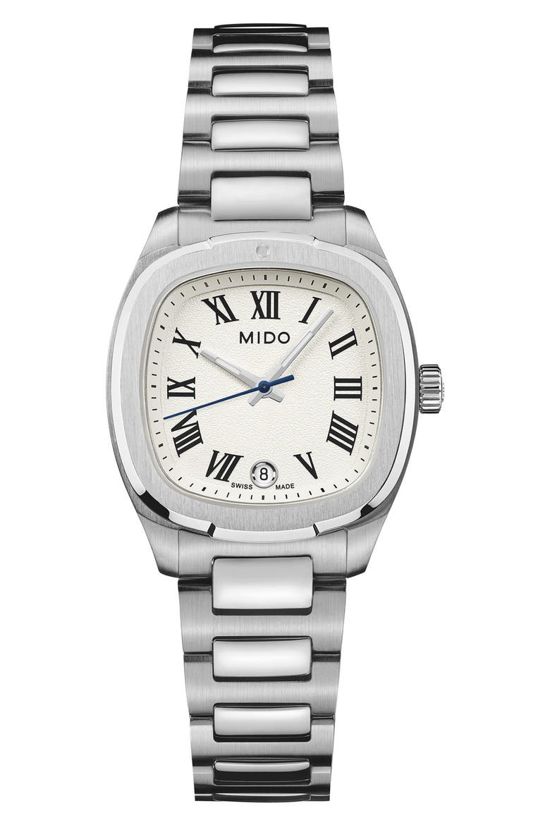 Multifort TV Bracelet Watch, 27.6mm x 28mm, Main, color, WHITE