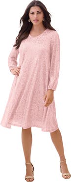 Roaman's Sequin Swing Dress