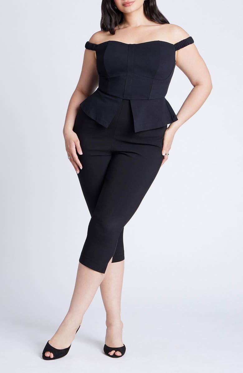 ELOQUII Capri Leggings, Alternate, color,