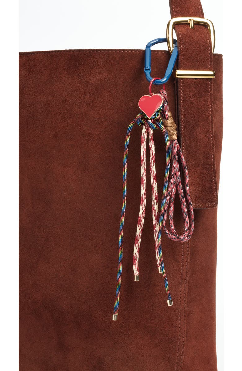 Chelsea28 Paracord Bag Charm, Alternate, color, Burgundy Multi- Gold