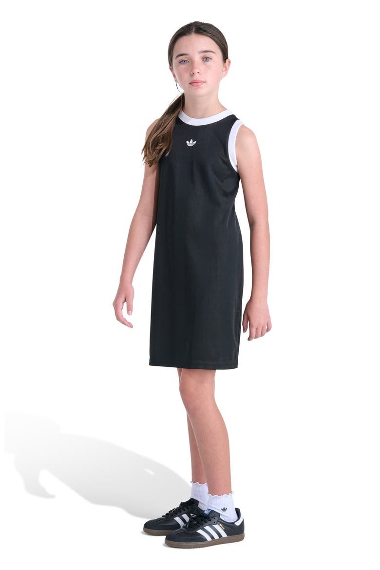 Kids' Archieve Jacquard Dress, Alternate, color, BLACK