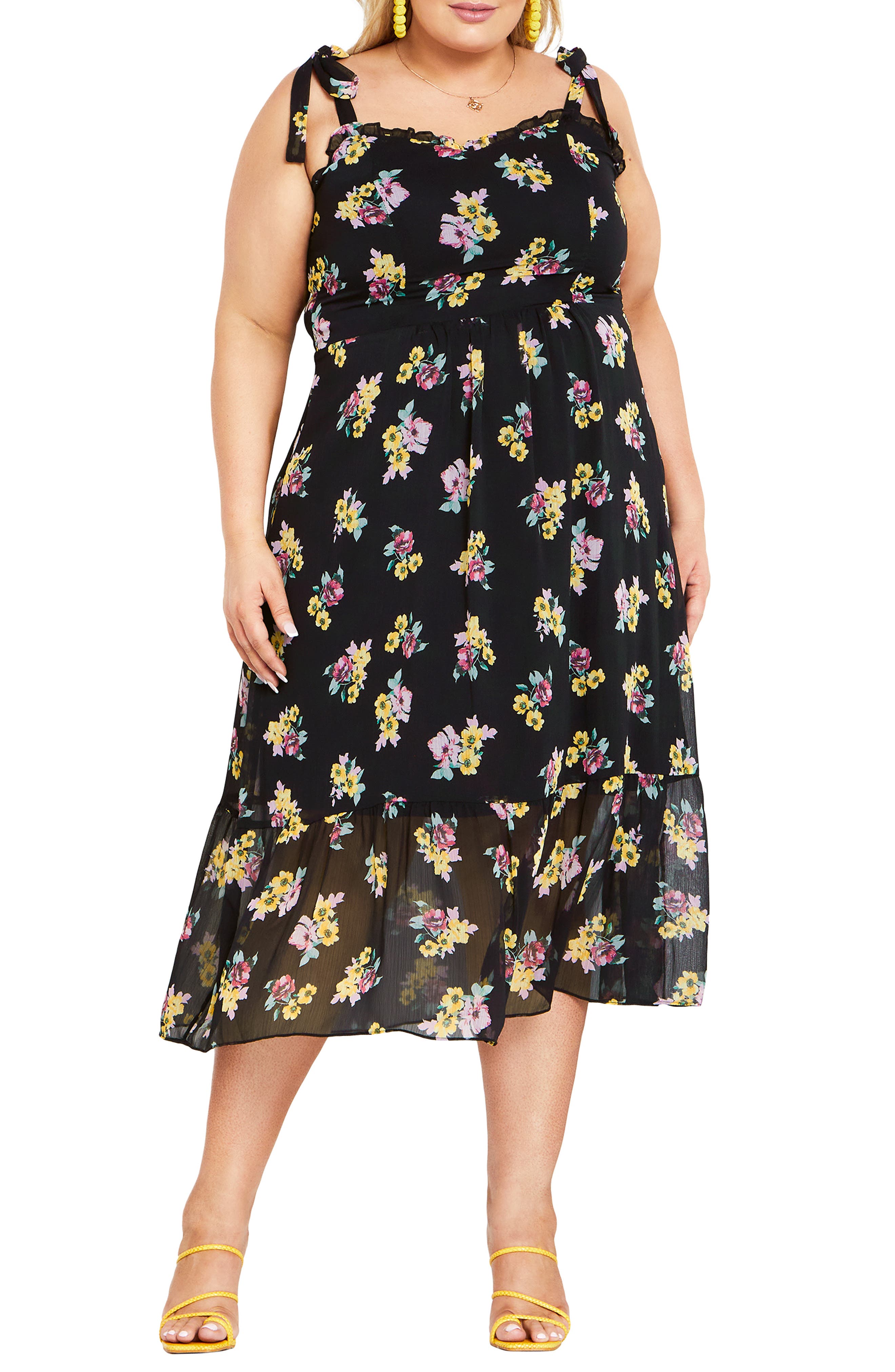 City Chic Ariadne Floral Sundress