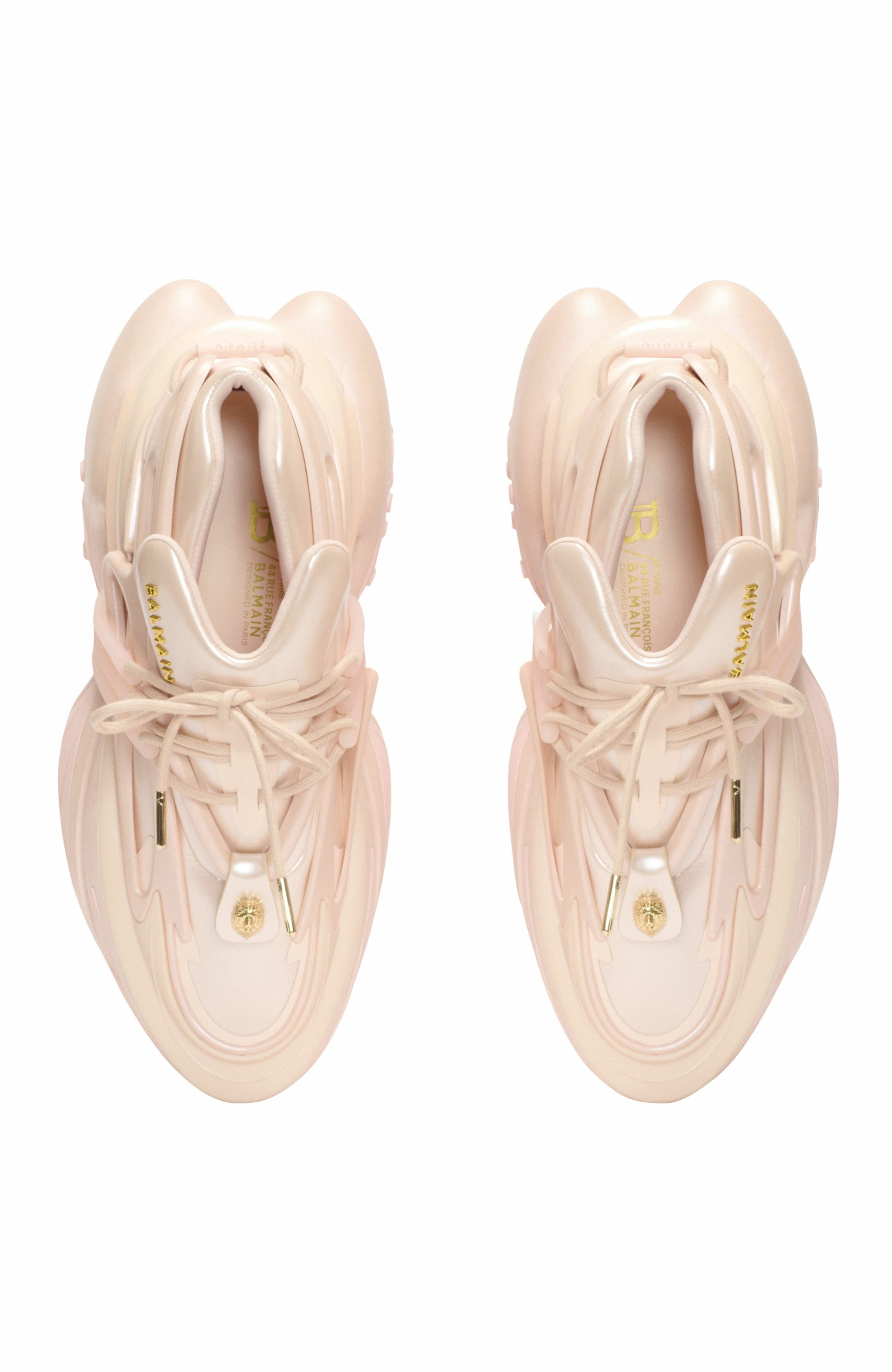 Balmain Unicorn Low Trainers In Iridescent Technical Materials, Alternate, color, 