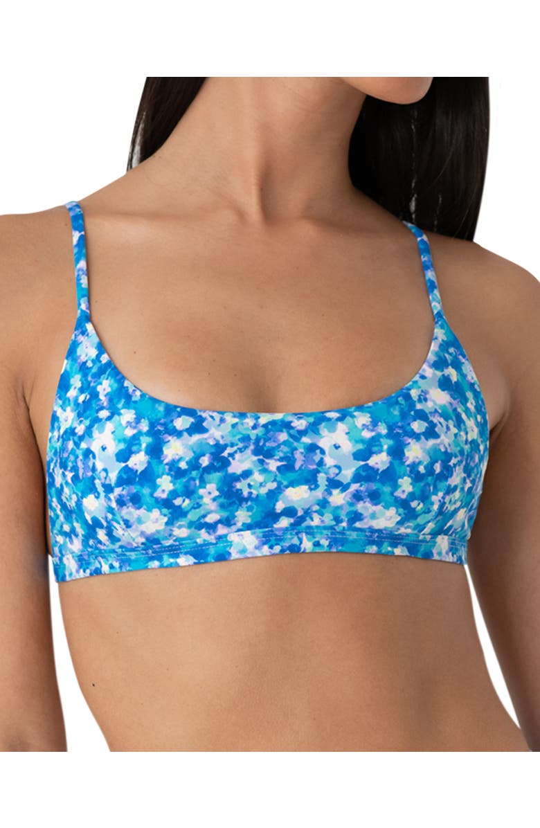 Bright Swimwear Bali Top, Alternate, color, Aqua Floral