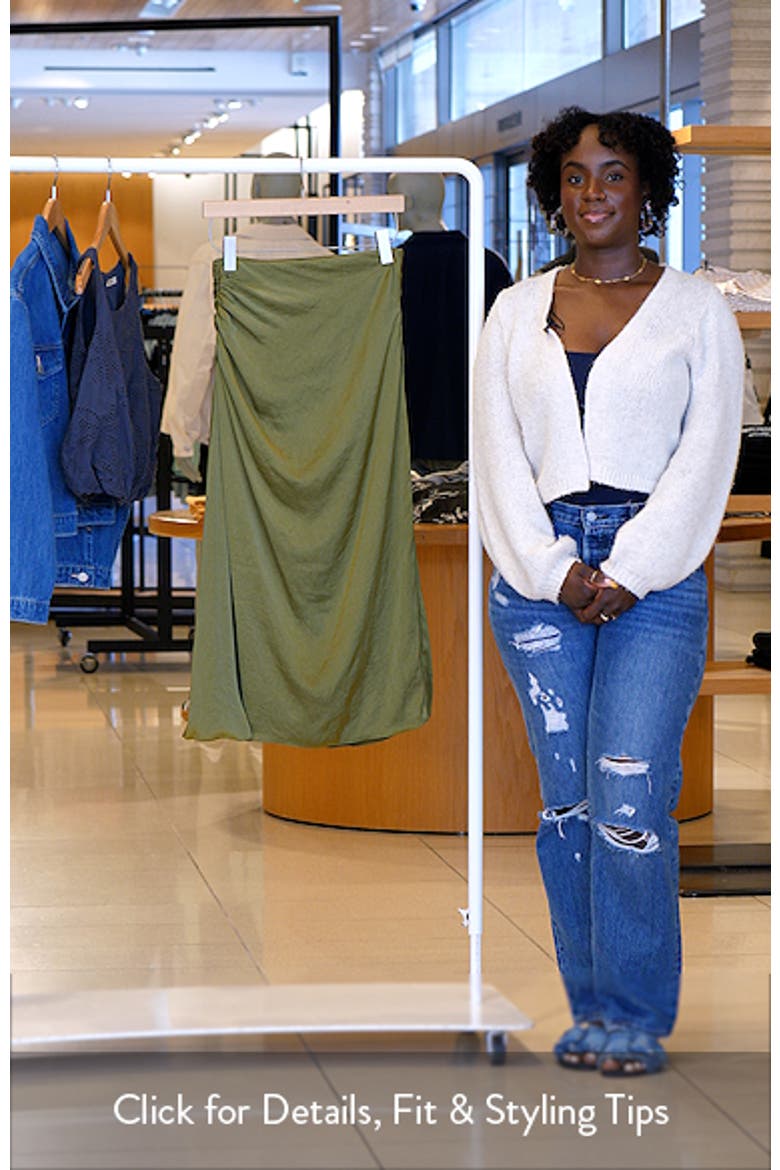 Ruched Midi Skirt video