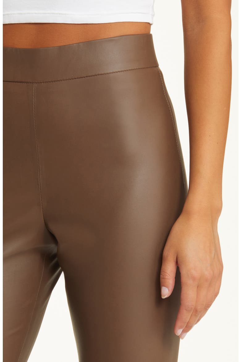 Hoyt Mini Bootcut Faux Leather Pants, Alternate, color, MOVE FORWARD