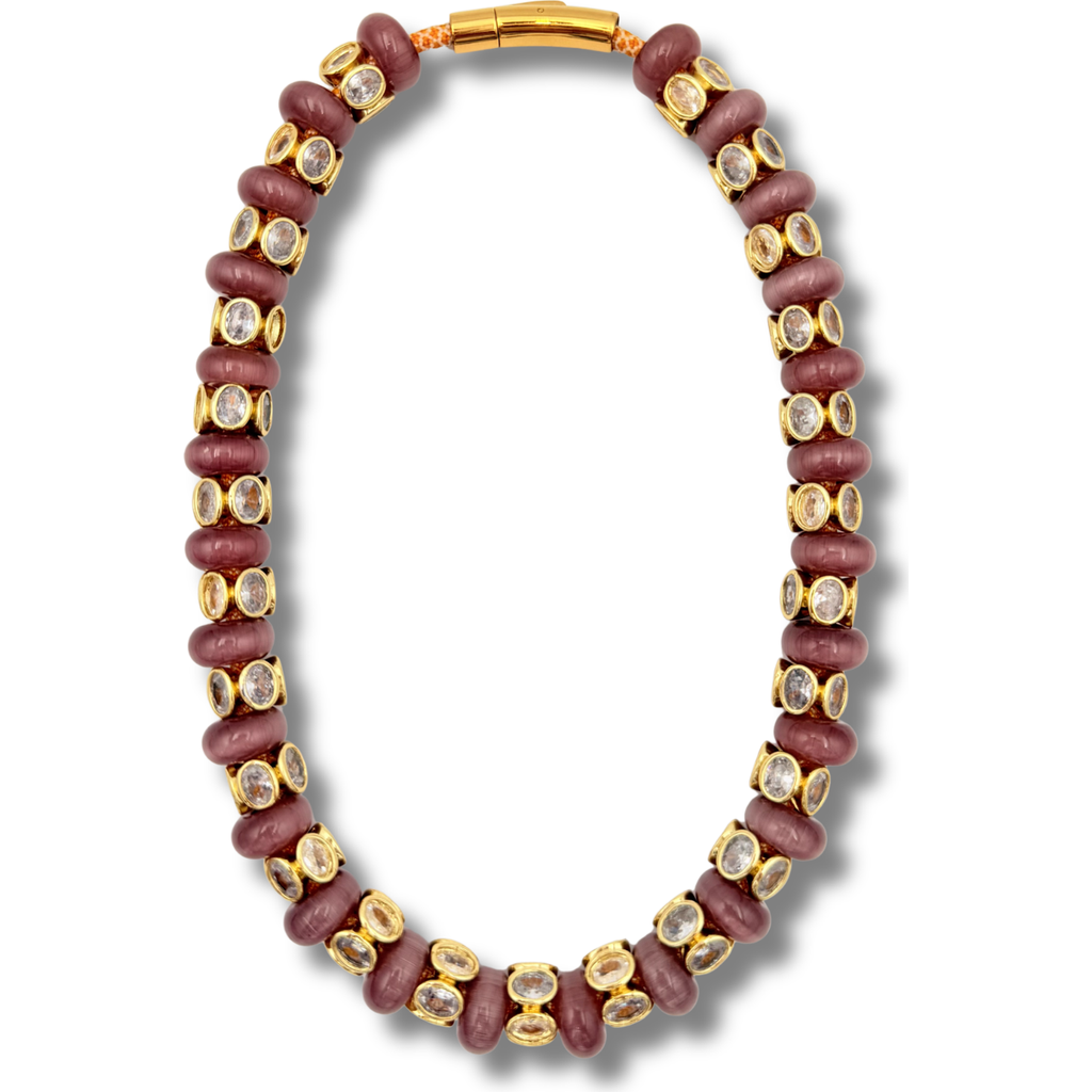Holst + Lee Holst+lee Celestial Necklace In Purple