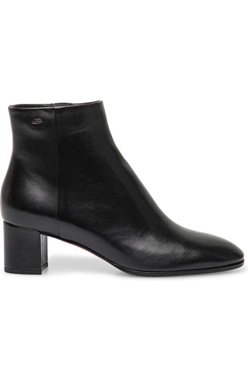 Santoni Halfrida Napa Zip Ankle Booties In Black