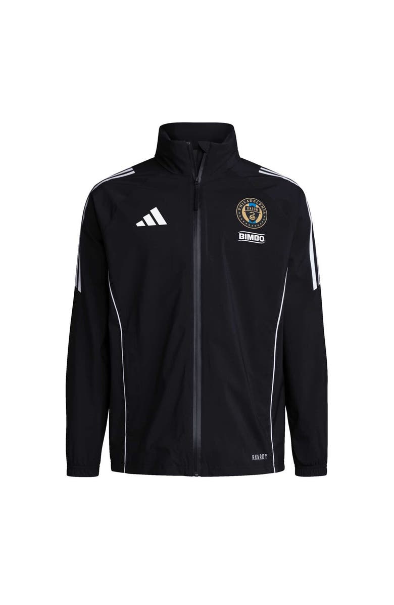 adidas Men's adidas Black Philadelphia Union Tiro 24 Full-Zip Hoodie Rain Jacket, Alternate, color, 