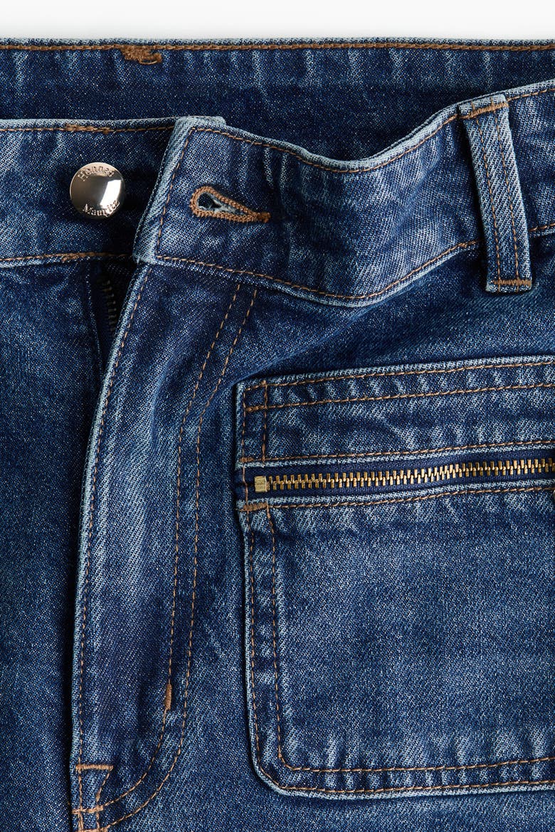 Straight High Jeans, Alternate, color, Denim blue