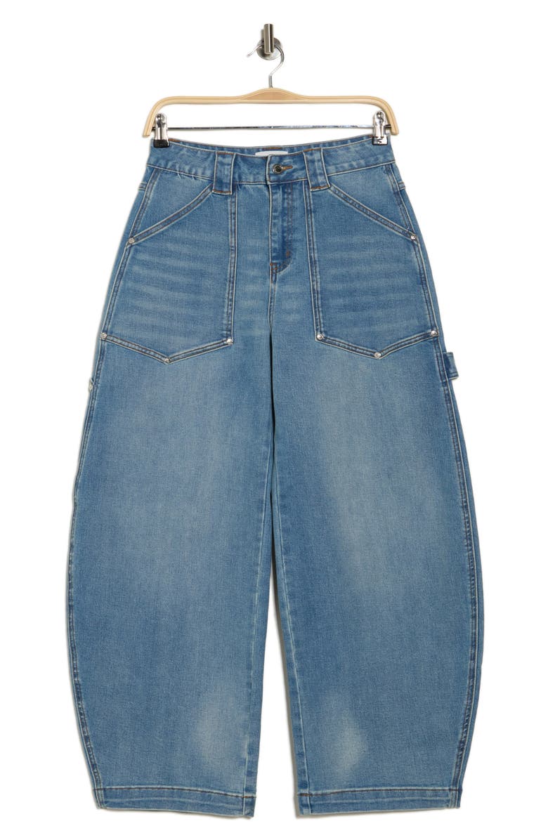 Avec Les Filles High Waist Barrel Pants, Alternate, color,