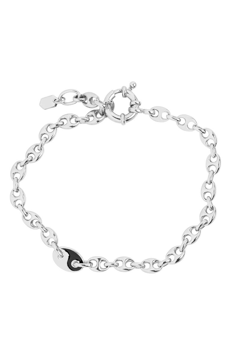 Maria Black Soho Chain Link Bracelet, Main, color,