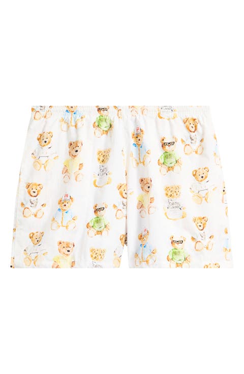 Teddy Print Tech Shorts