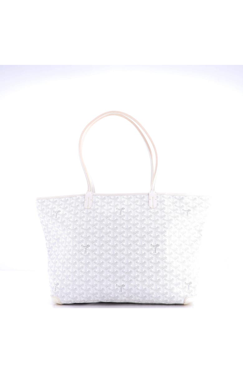 Pre-Owned Goyard Artois Tote Coated Canvas MM, Alternate, color, White
