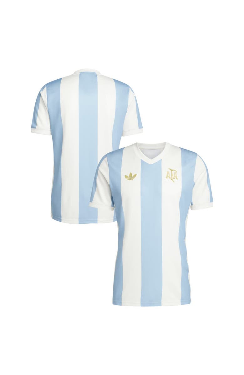 adidas Originals Men's adidas Originals Light Blue Argentina National Team 50th Anniversary Replica Jersey, Main, color, 