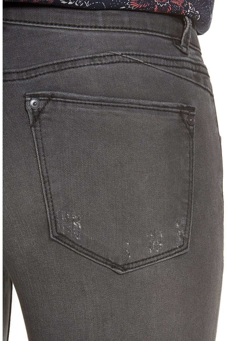 Ab-Solution Ankle Skinny Stretch Jeans (Nordstrom Exclusive), Alternate, color, GREY