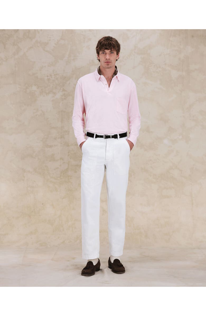 Fortela Japan Denim Fatigue Pants, Alternate, color, White