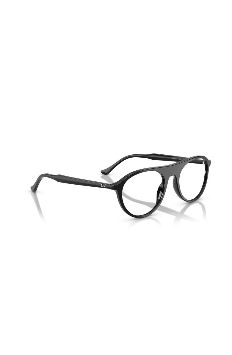 Ray-Ban 53mm Square optical glasses, Alternate, color, Black